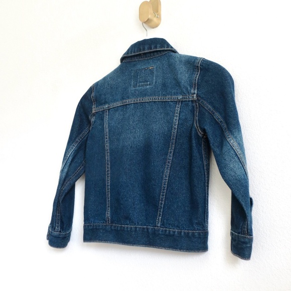 NEW! Levi's Strauss Kids Denim Jean Trucker Jacket Blue SZ 5-6 Years - Picture 7 of 8